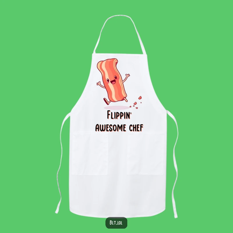 Funny Bacon Apron - Chef's Hilarious Anthropomorphic Foodie Kitchen Essential Gift
