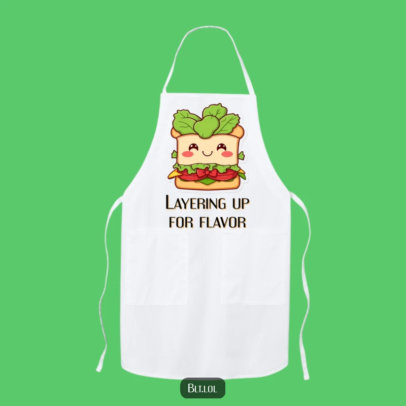 Funny BLT Sandwich Apron - Comical Kitchen Wear, Perfect Humorous Cooking Gift