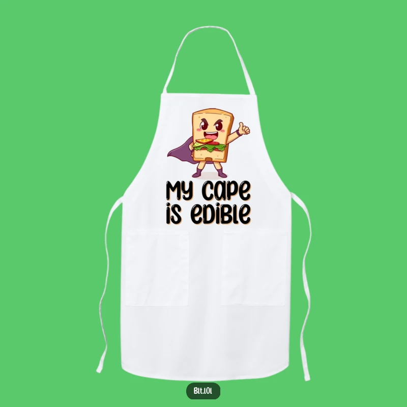 Funny BLT Superhero Sandwich Apron: Cook with Courage and Comical Flair in the Kitchen