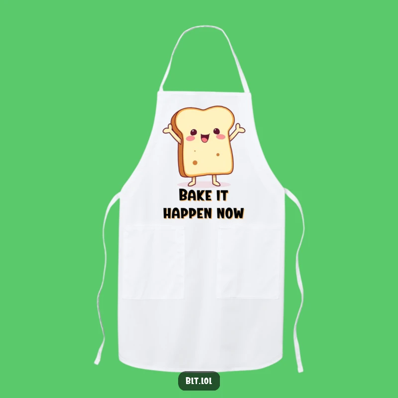 Funny Bread Apron - Chef's Hilarious Anthropomorphic Foodie Kitchen Essential Gift