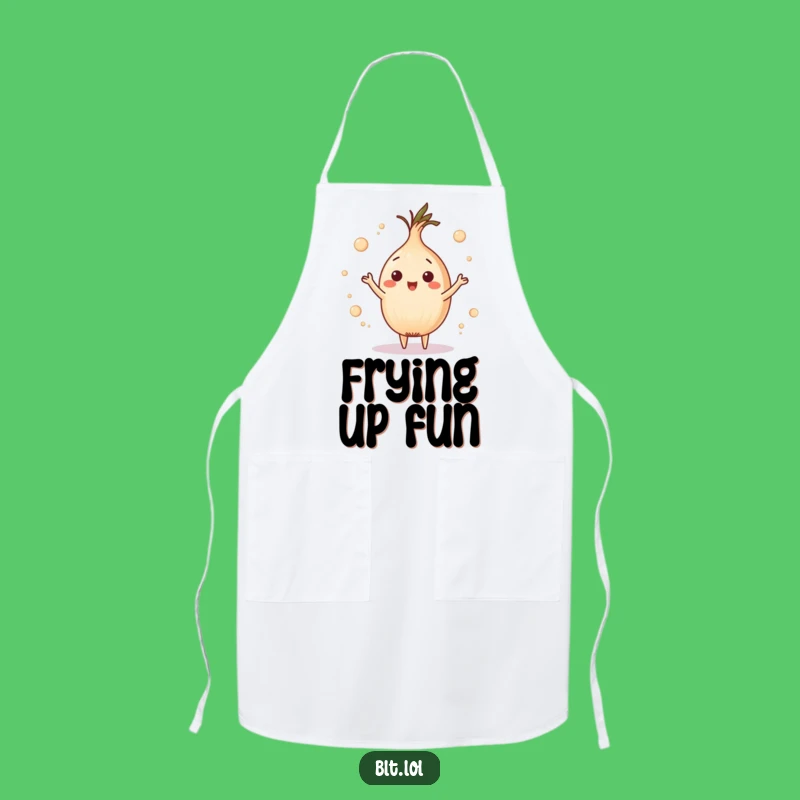 Funny Onion Ring Juggling Apron - Playful Chef Foodie Gift