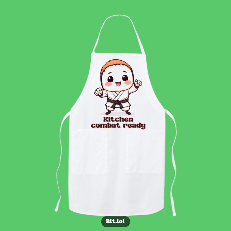 Funny Sushi Karate Chop Apron: Protect Your Clothes with Culinary Comedy