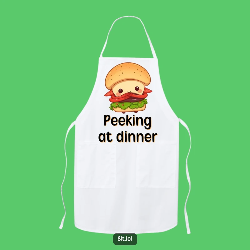 Funny Peek-a-Boo BLT Sandwich Apron - Playful Kitchen Wear with a Twist