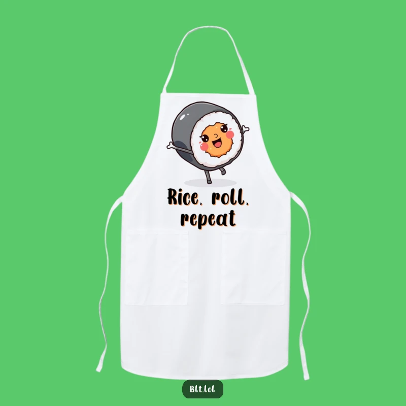 Funny Kawaii Sushi Cartwheel Apron: Cook and Have Fun With Flair