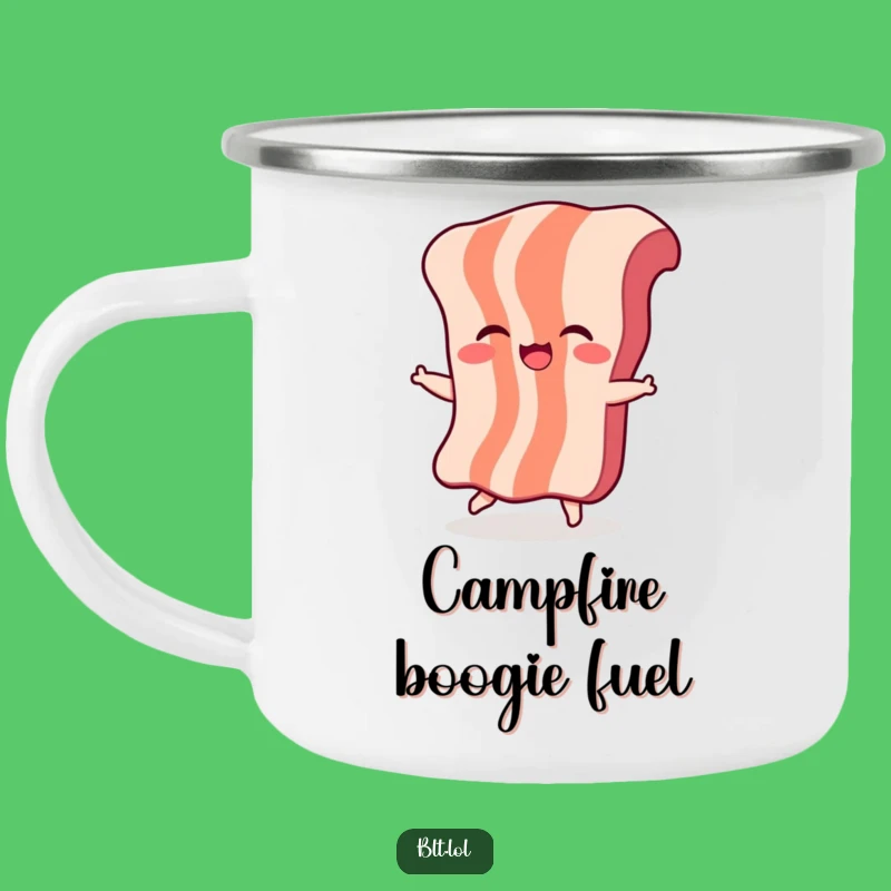 Funny Bacon Dance Camping Mug - Durable & Comical Outdoor Drinkware, Gift
