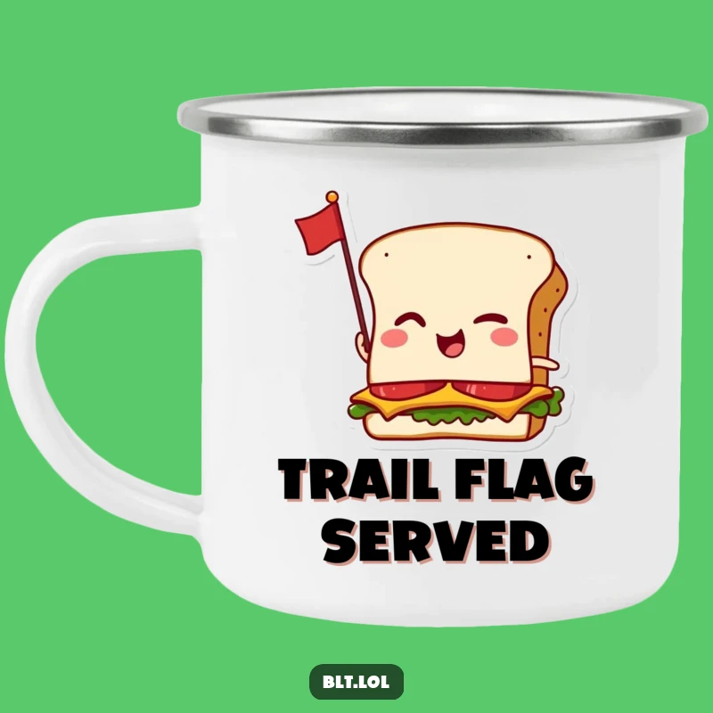 Funny BLT Camping Mug - Durable Anthropomorphic Sandwich Outdoor Adventure Gift