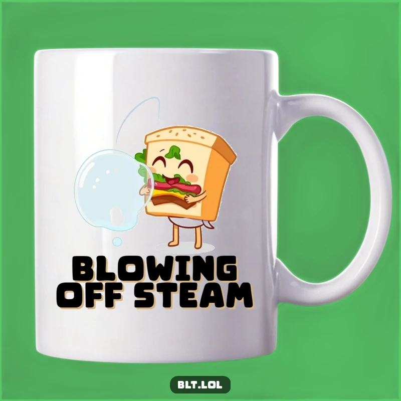 Funny Bubble Blowing BLT Sandwich Mug - Joyful Gift for Sandwich Lovers