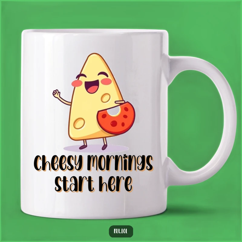 Funny Cheese Laugh Mug - Hilarious Anthropomorphic Foodie Gift for Dairy Lovers