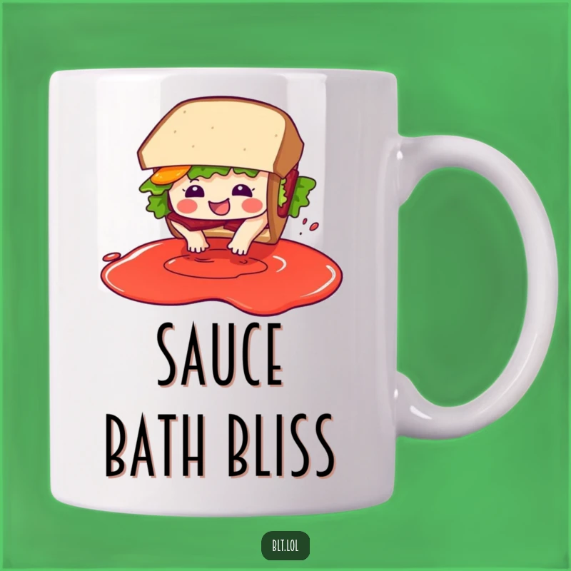 Funny BLT Diving in Sauce Mug - Hilarious Sandwich Lover Gift