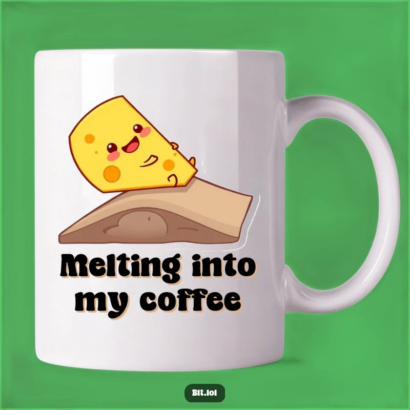 Funny Cheese Ramp Slide Mug: Giggle-Worthy Dairy Humor for Gift Giving Coffee Lovers