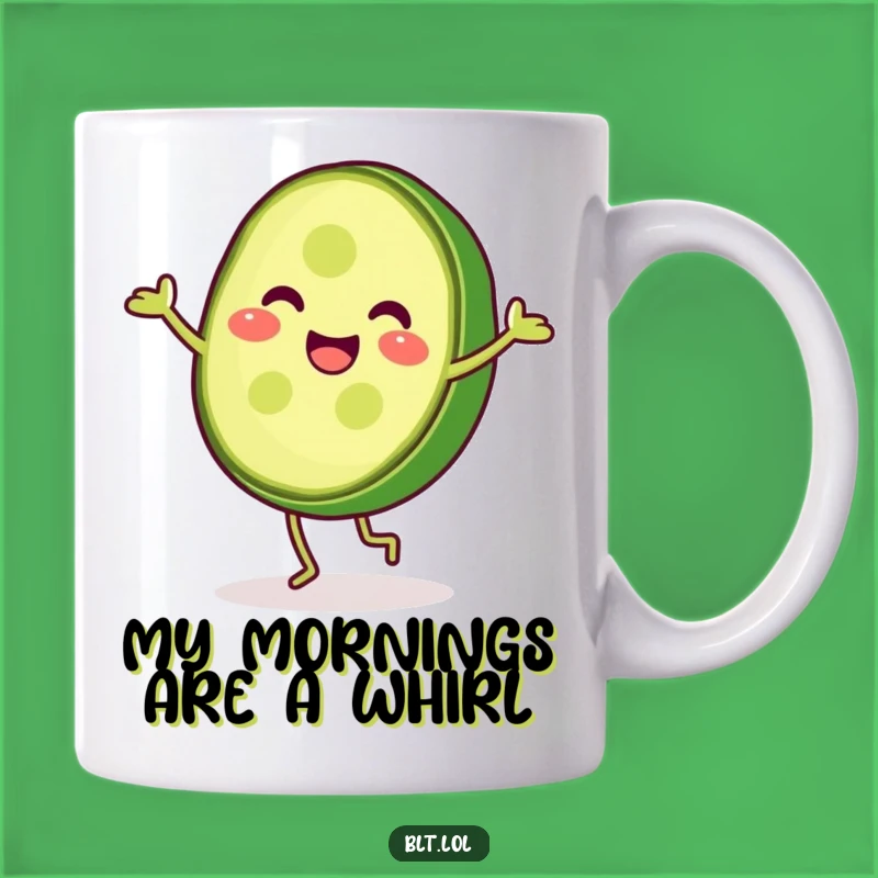 Funny Pickle Cartwheel Mug: A Cheerful Dill Delight for Gift Giving and Coffee Lovers