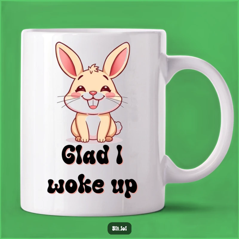 Funny Happy Bun Grinning Mug - Perfect Cute Bakery Gift for Bread Lovers