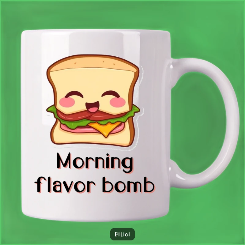 Funny BLT Mic Drop Mug: Hilarious Sandwich Gift for Comedians & Foodies
