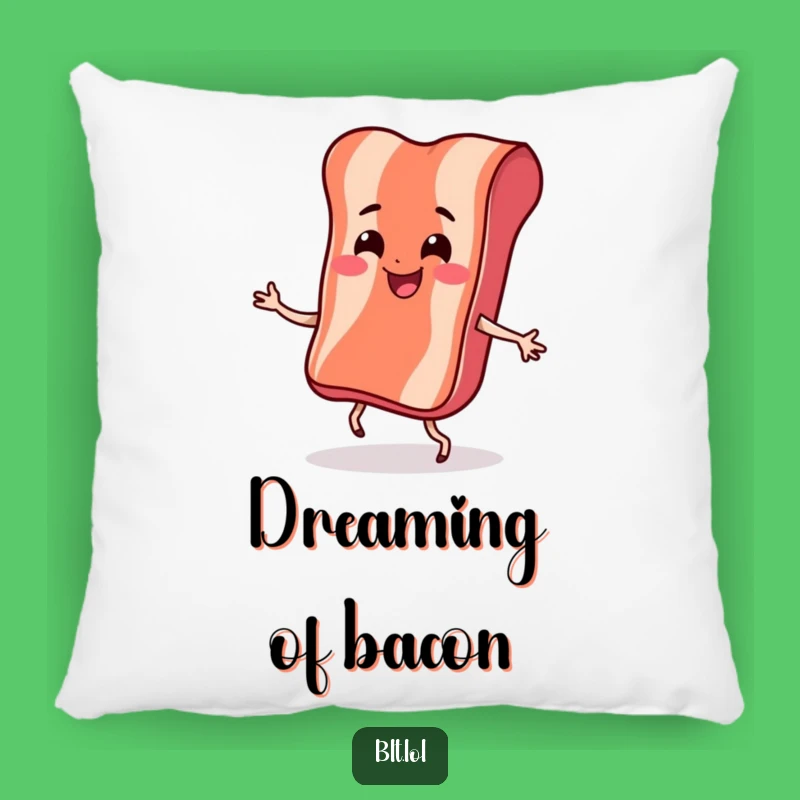 Funny Bacon Dance Pillow: Comfy Cushion with Breakfast Humor, Ideal Funny Gift!