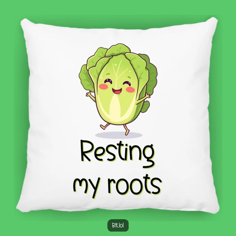 Funny Lettuce Jig Pillow: Comfy Cushion with Dancing Veggie Humor, Ideal Funny Gift!