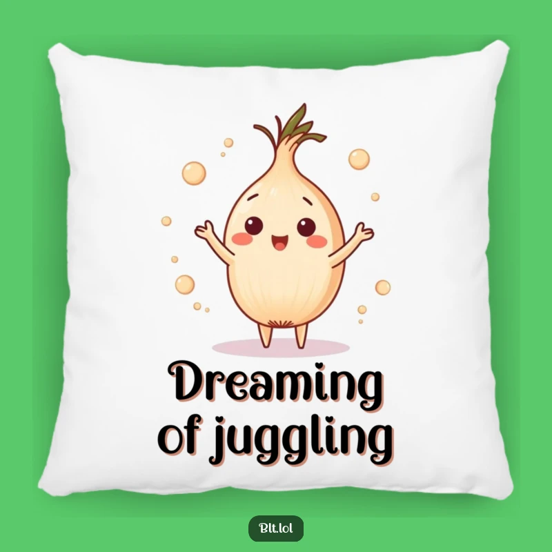 Funny Onion Ring Juggling Pillow - Playful Cozy Foodie Gift