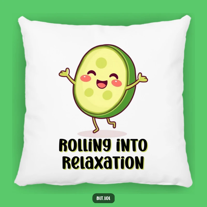 Funny Pickle Cartwheel Pillow: Cozy Comfort with Energetic Humor for Home Decor Gift