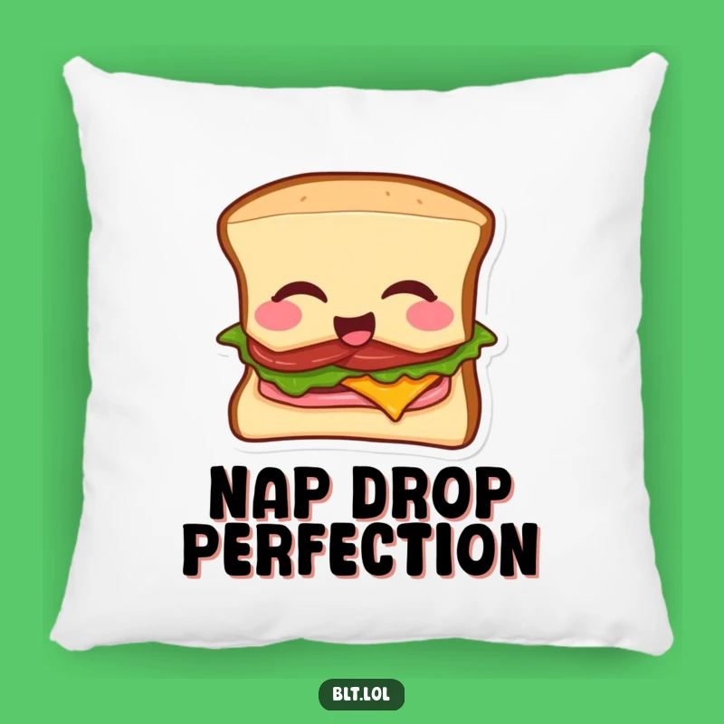 Funny BLT Mic Drop Pillow: Cozy Comfort with a Comedic Punchline