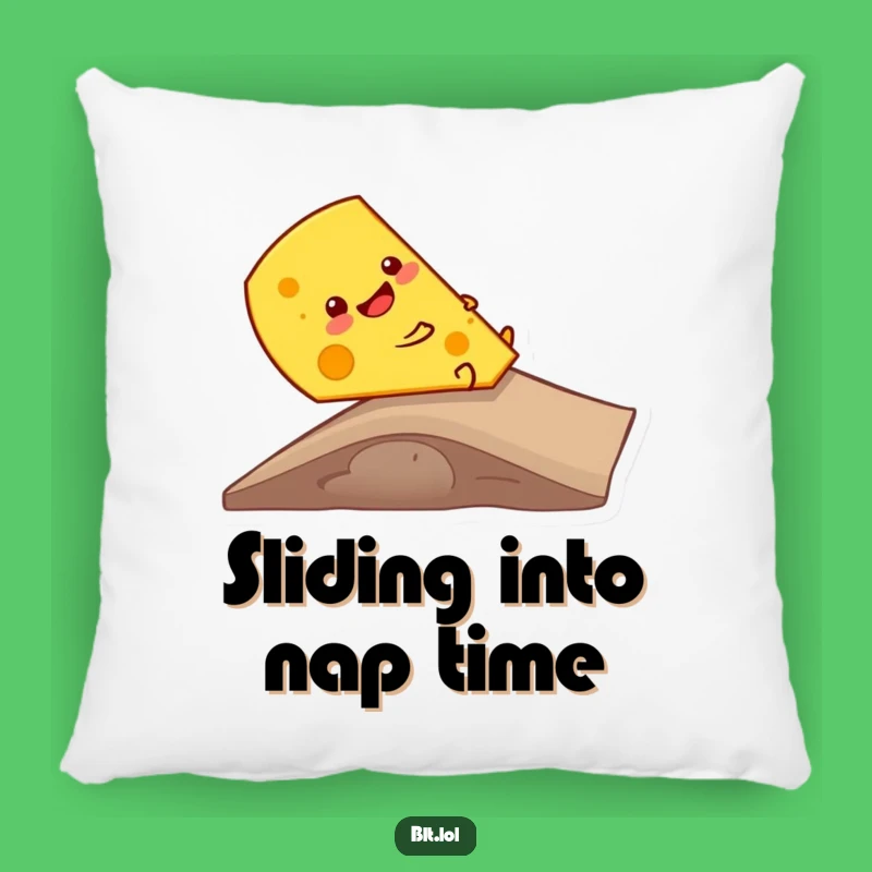 Funny Cheese Ramp Slide Pillow: Cozy Comfort with Cheesy Humor for Home Decor Gift