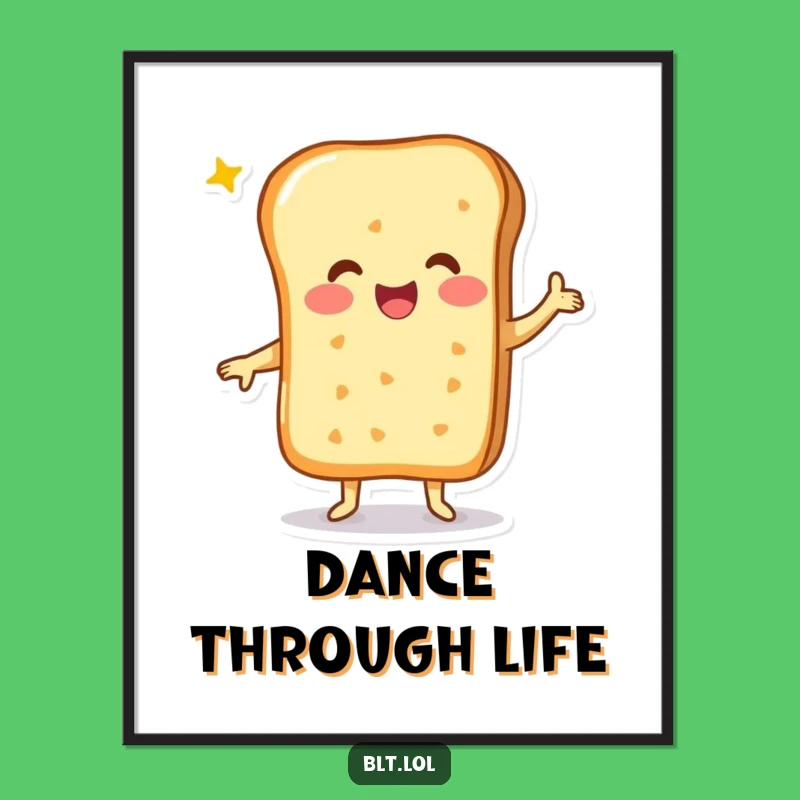 Hilarious Funny Cheesy Bread Digital Art - Instant Joyful Decor