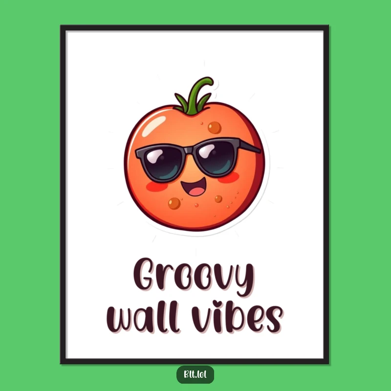 Funny Tomato Sunglasses Digital Art - Cheerful Cool Veggie Print Gift