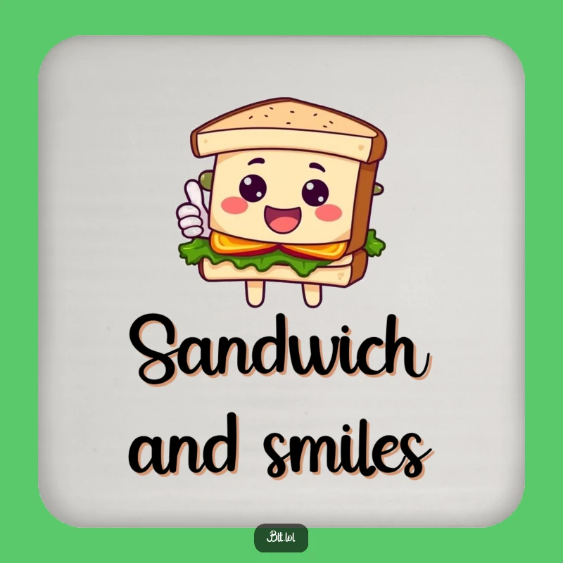Funny BLT Sandwich Coaster: Protect Surfaces with Foodie Fun, Ideal Funny Gift!