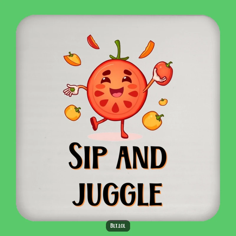 Funny Tomato Coasters: Protect Surfaces with Juggling Style
