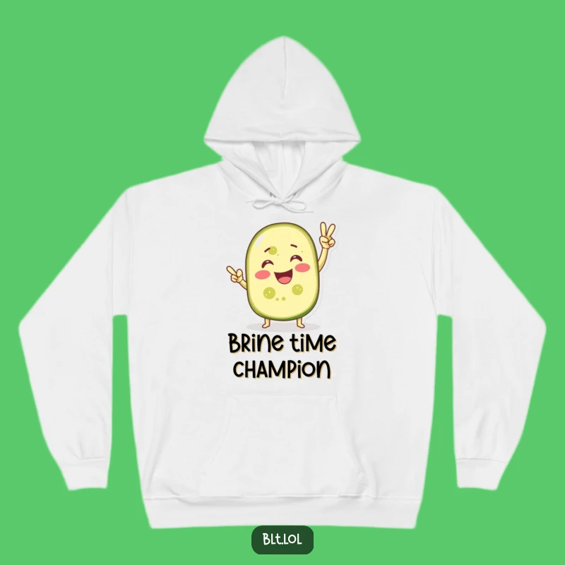 Cozy Funny Victorious Pickle Slice Hoodie - Warm Victory Gift