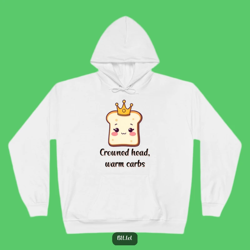 Funny Royal Bread Slice Hoodie - Cozy Carb Gift for Little Monarchs