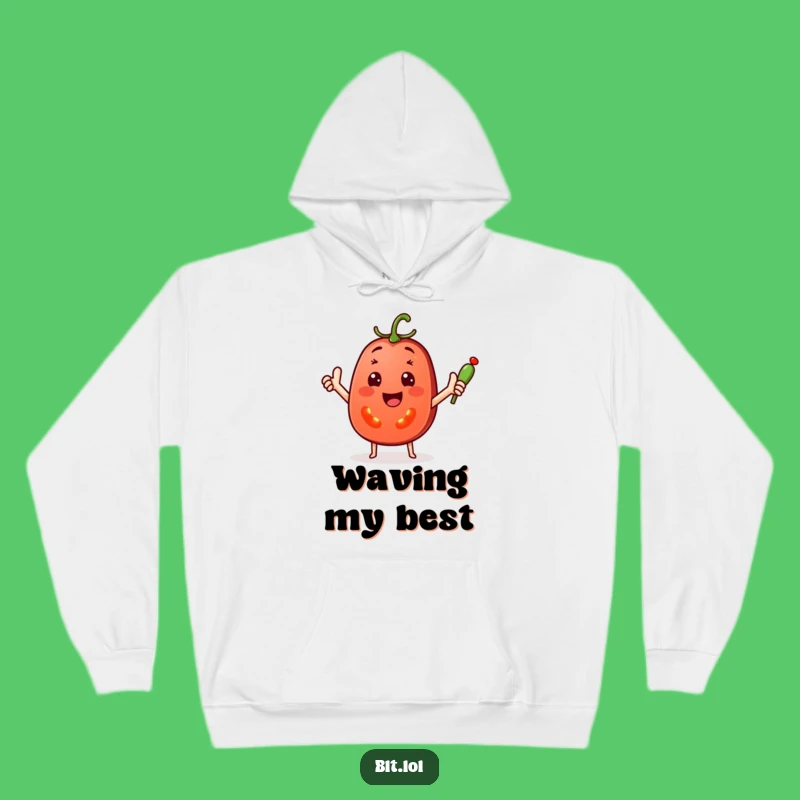Funny Tomato Wave Hoodie: Cozy Up with Veggie Friends, Perfect Funny Gift!