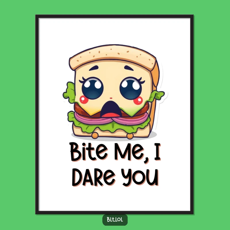 Free Printable BLT Surprise Art - Funny Downloadable Wall Decor for Foodie Spaces