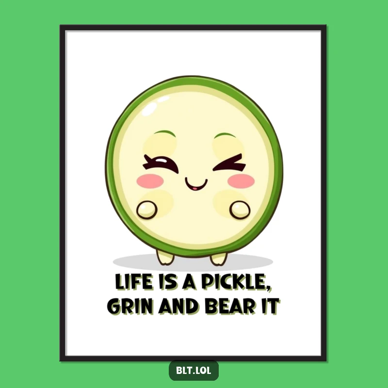 Free Printable Wall Art: Mischievous Pickle