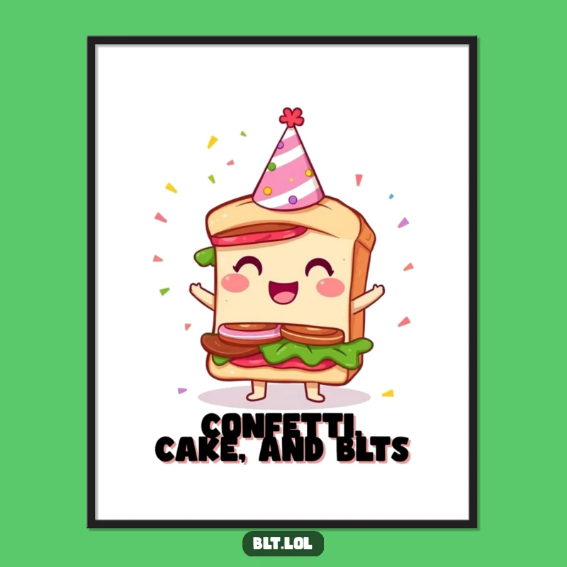 Funny Free Printable Wall Art: Giddy BLT Party Sandwich