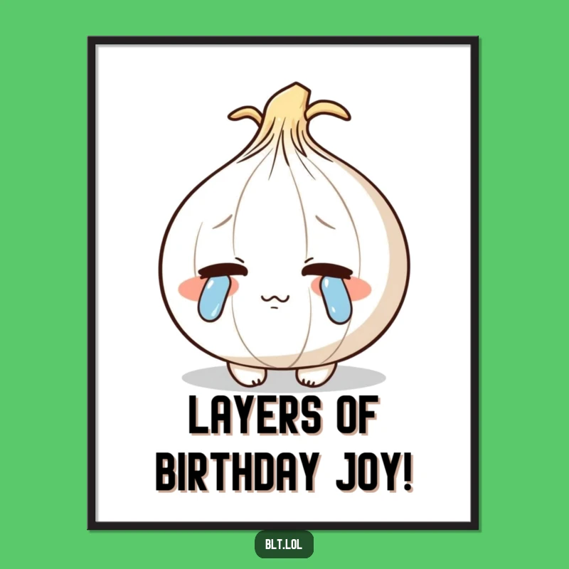 Free Printable Wall Art: Teary Onion for Emotional Downloadable Decor