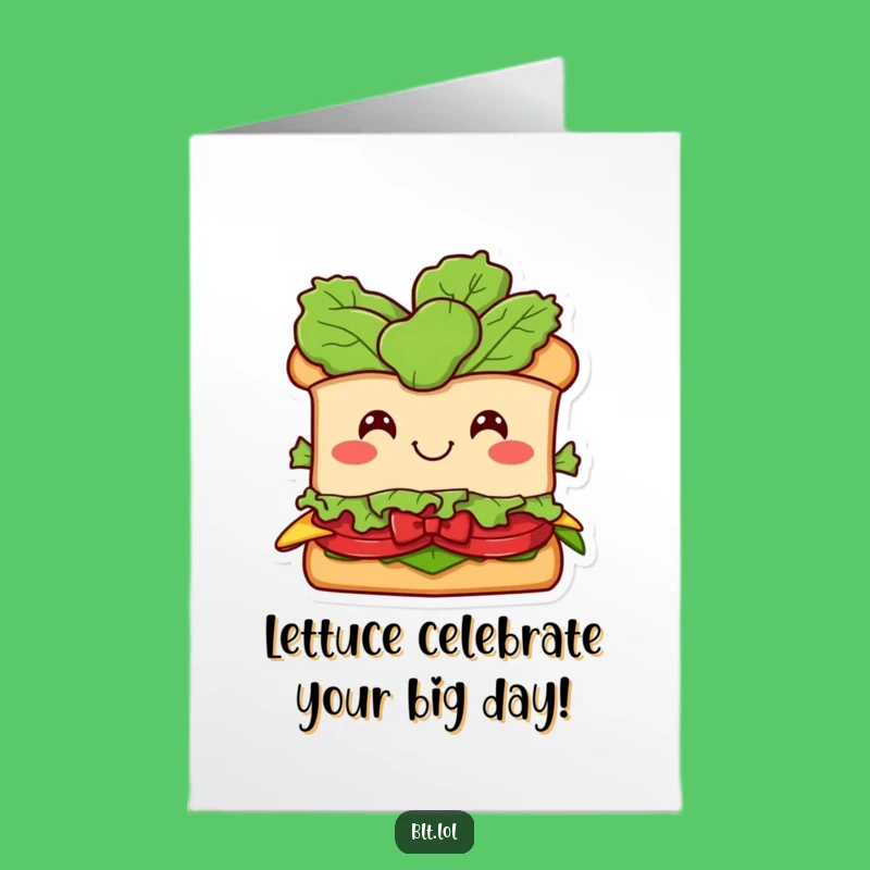 Free Printable BLT Sandwich Birthday Card: Funny Downloadable Gift for Foodies