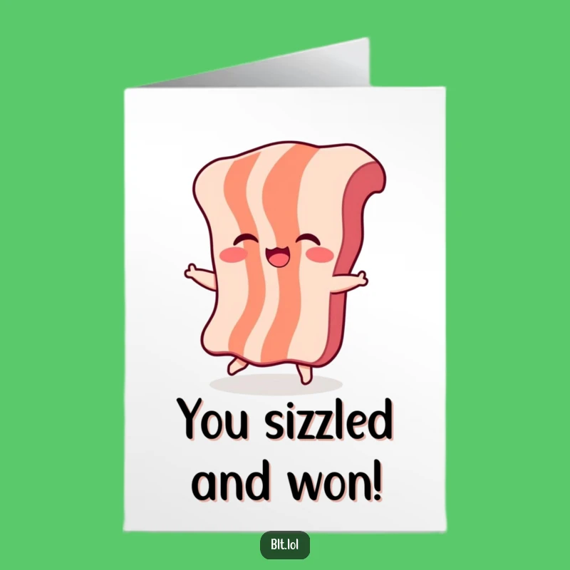 Free Printable Bacon Congratulations Card: Dance Your Way to a Laugh