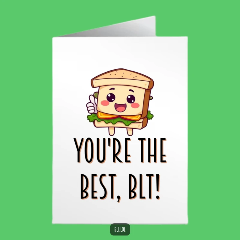 Free Printable Congrats Card: BLT Thumbs Up Success Downloadable