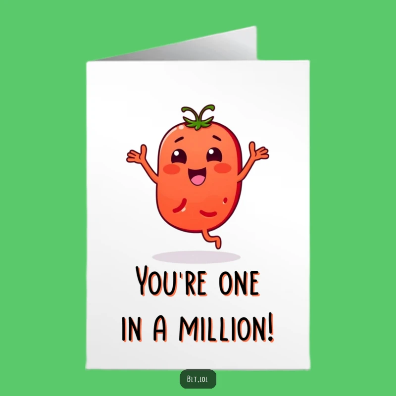 Free Printable Congrats Card: Bouncy Tomato, Dance Celebration, Victory Moves