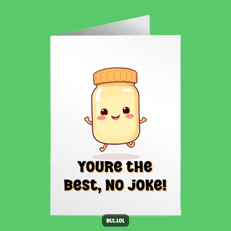 Free Printable Congrats Card: Hopping Mayo for a Funny Downloadable