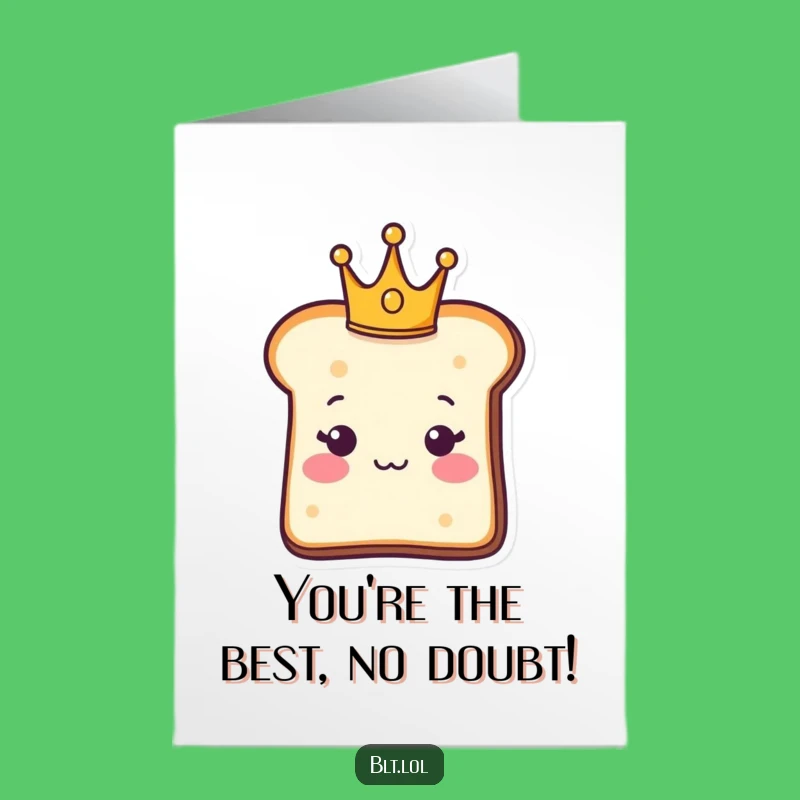 Free Printable Congrats Card: Royal Bread, Crown, Regal Achievement