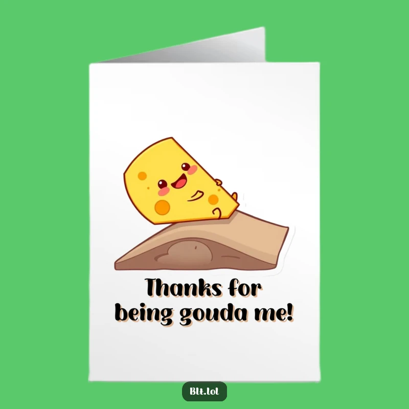 Free Printable Cheese Ramp Thank You Card: Grate-ful Downloadable Greeting