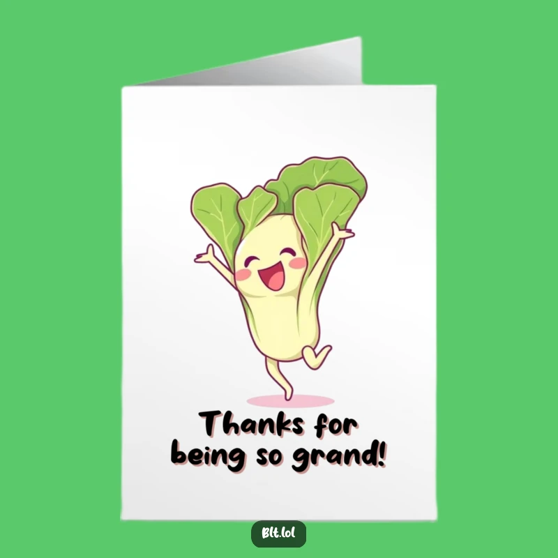 Free Printable Thank You Card: Lettuce Flip for Your Kindness!