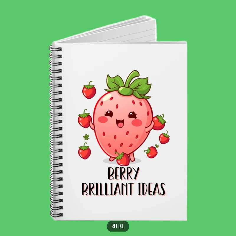 Funny Kawaii Strawberry Juggling Notebook: Jot Down Your Sweetest Ideas