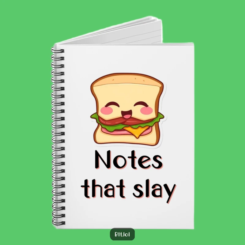 Funny BLT Mic Drop Notebook: Capture Ideas with Sandwich Swagger
