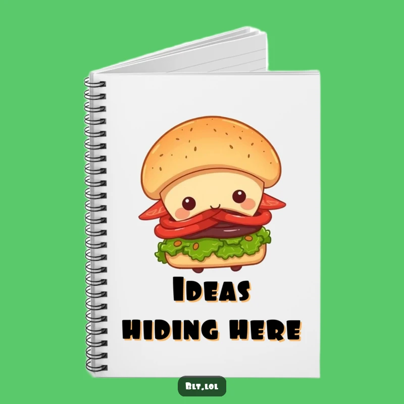 Funny Peek-a-Boo BLT Sandwich Notebook - Jot Down Your Playful Ideas