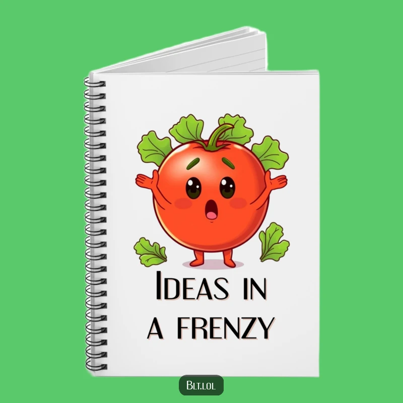 Funny Tomato Juggling Notebook: Jot Down Ideas with Veggie Humor, Perfect Gift