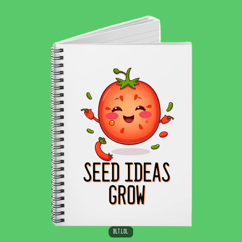 Funny Tomato Juggling Seeds Notebook: Jot Down Jokes and Ideas!