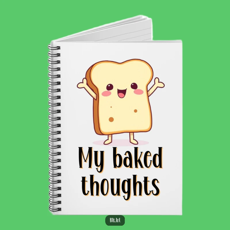 Funny Bread Notebook - Hilarious Anthropomorphic Foodie Journal & Gift Idea