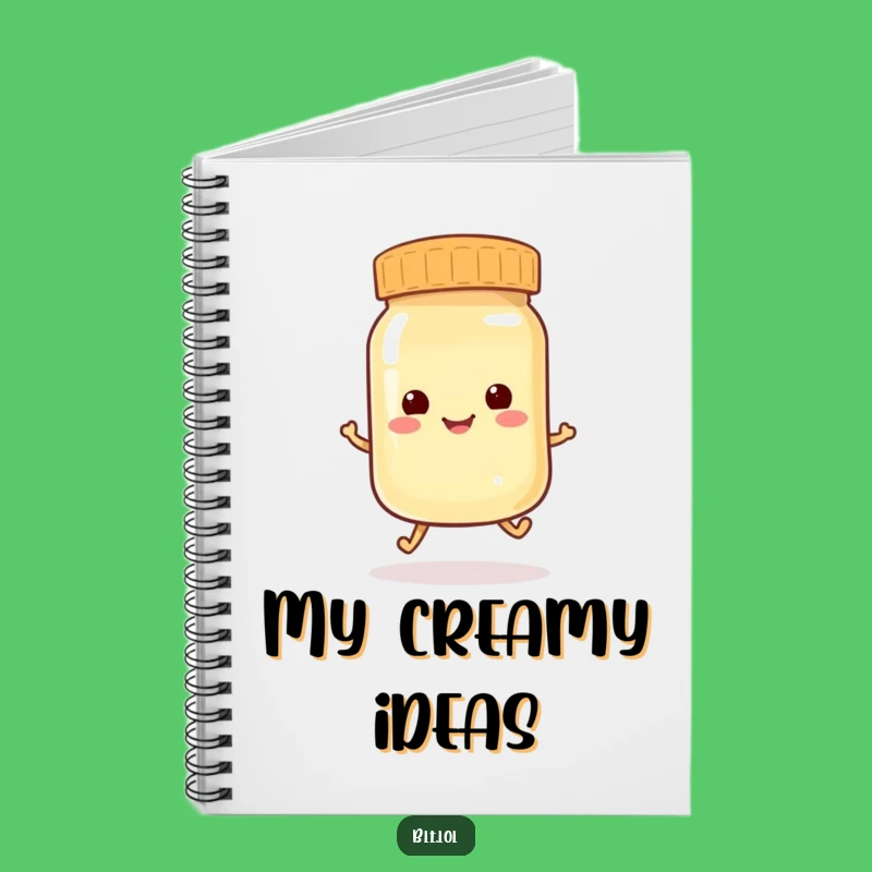Funny Hopping Mayo Jar Notebook: Jot Down Playful Ideas