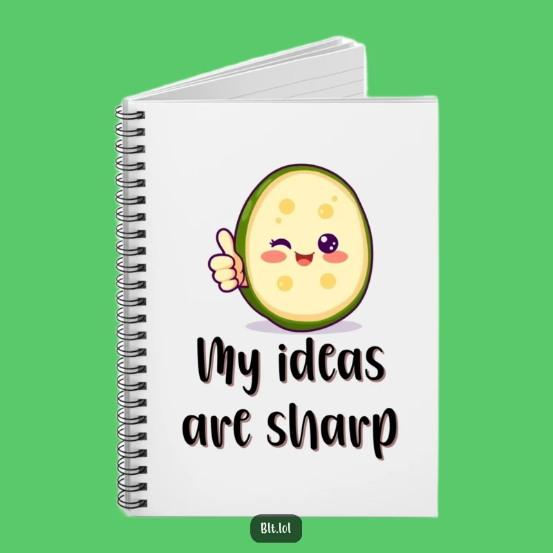 Funny Happy Pickle Thumbs Up Notebook - Positive Journal Gift